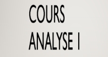 Analyse 1 MATH1008