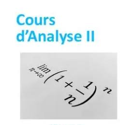 Analyse 2 MATH4001